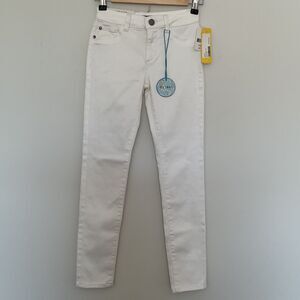 DL1961 Girls White Chloe Skinny Jeans In Snow Sz 10  NWT